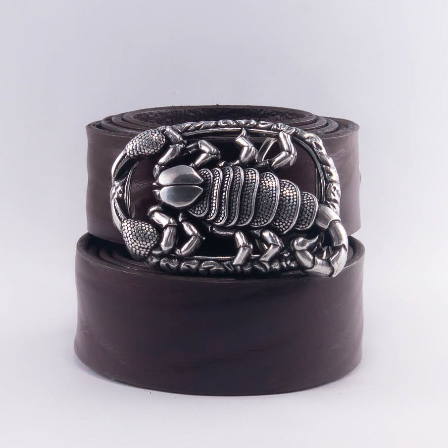 Scorpion Buckle Belt For Men - Fashionable Alloy Belt