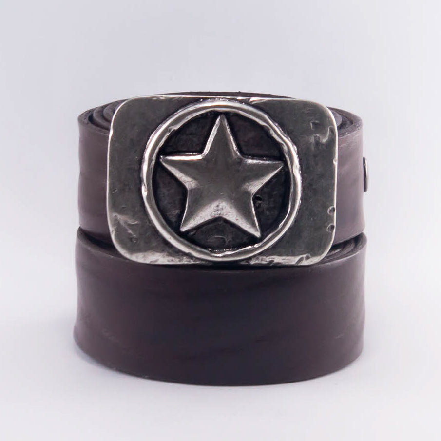Vintage Star Shield Belt Buckle